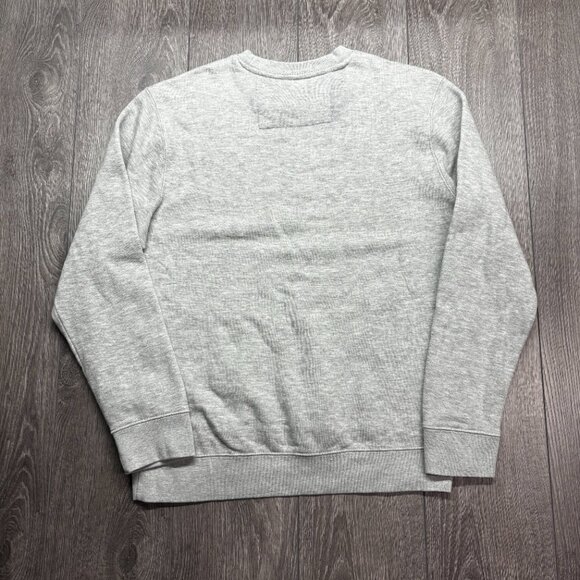 Chaps Ralph Lauren Embroidered American Flag Sweatshirt Grey Medium Vintage Y2k - Picture 4 of 7